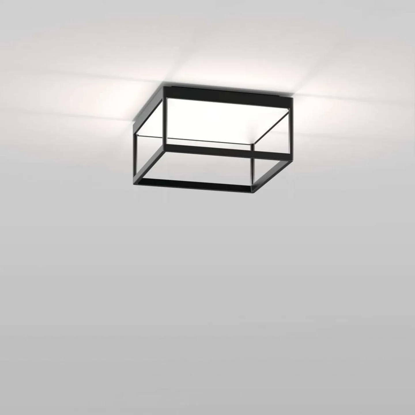 Reflex 2 LED-Deckenleuchte, schwarz/weiß - Serien Lighting - Wohnzimmer - Aluminium