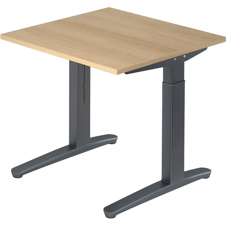Schreibtisch Office eiche Holzwerkstoff B 80 T 80 cm