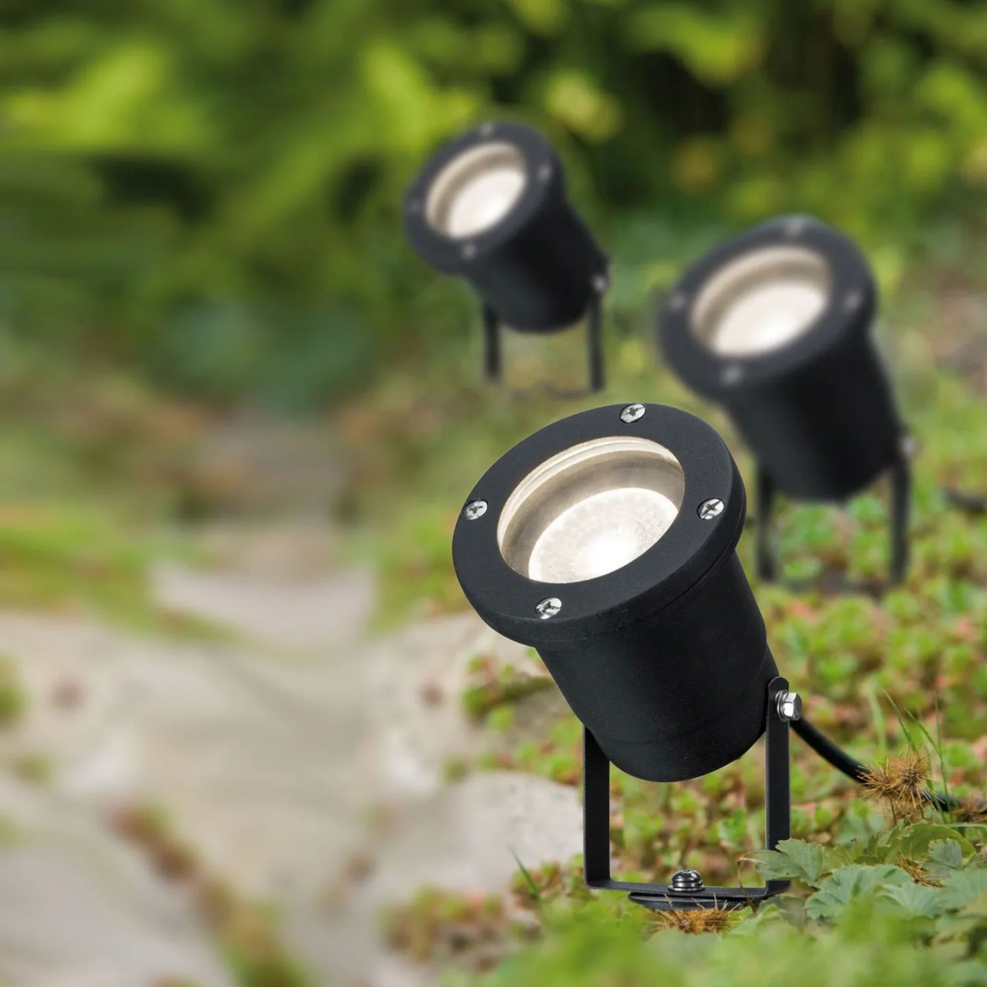 Special Line LED-Erdspießlampe, 3er-Set, GU10 - Paulmann - Metall - Einflammig