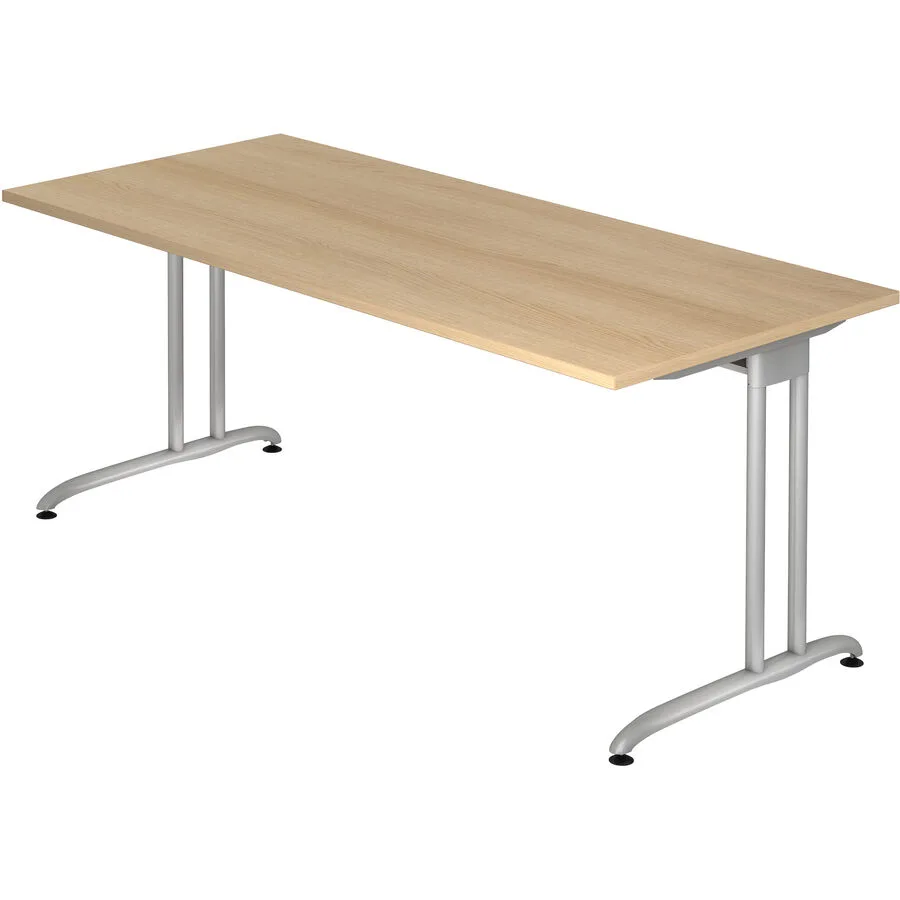 Schreibtisch Office eiche Holzwerkstoff B 180 T 80 cm