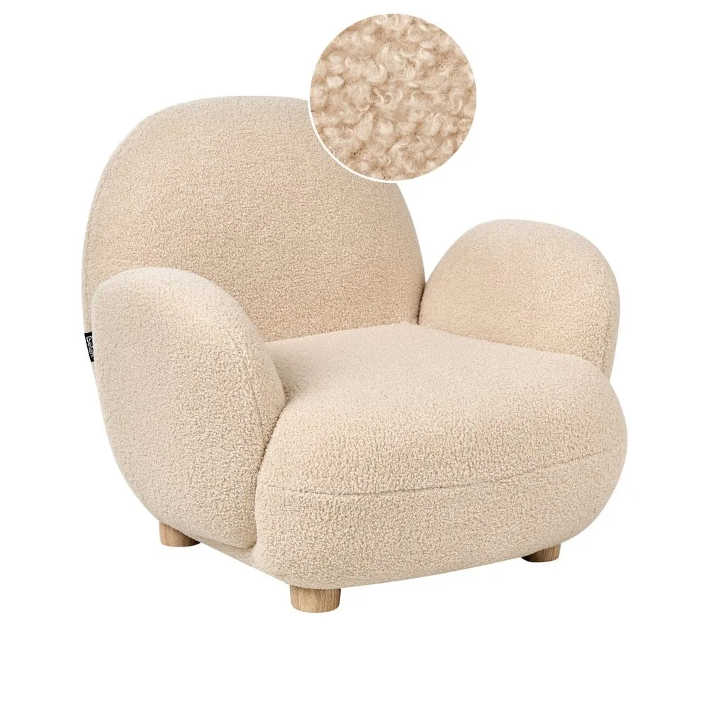 Barnstol Hem - Beige, ljust trä