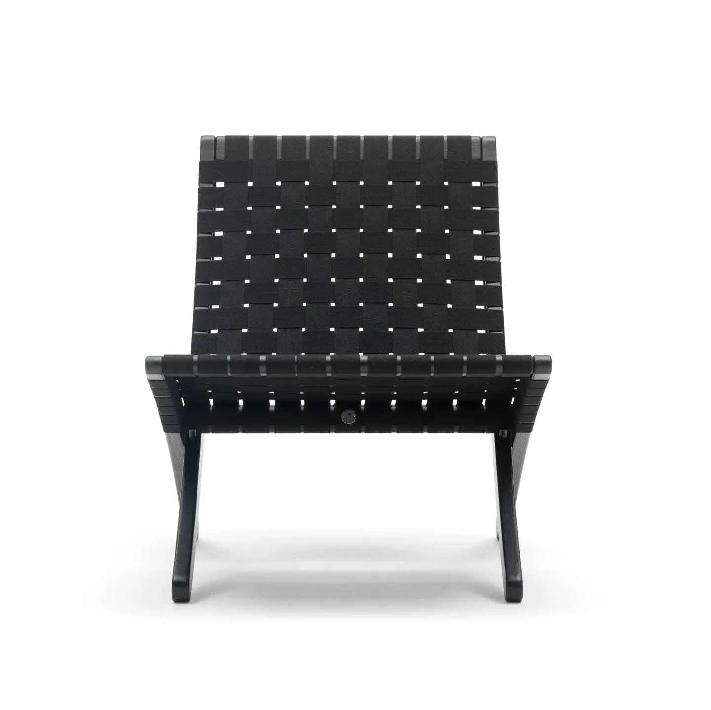 Carl Hansen & Søn MG501 Cuba fällfåtölj ekstativ Svart-bomullsgjord-svartlack