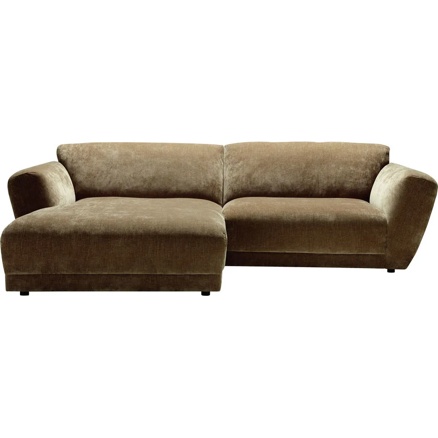 Ecksofa Miracolo Braun Stoff 268 cm 180 cm