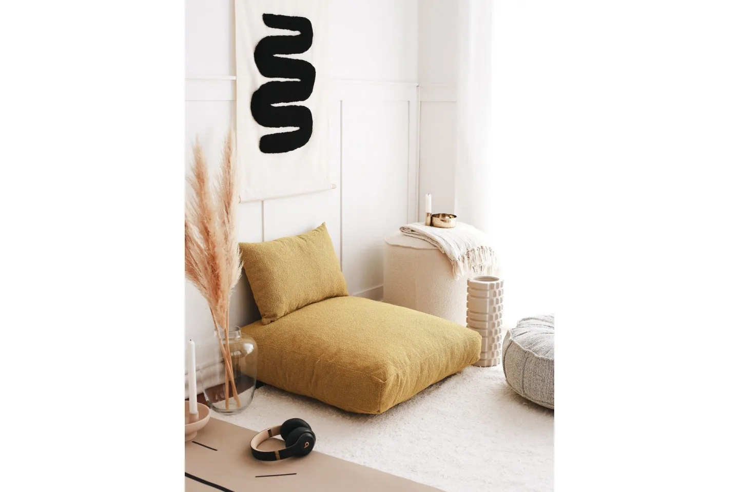 Dokuma Sittpuff 70 cm - Senap
