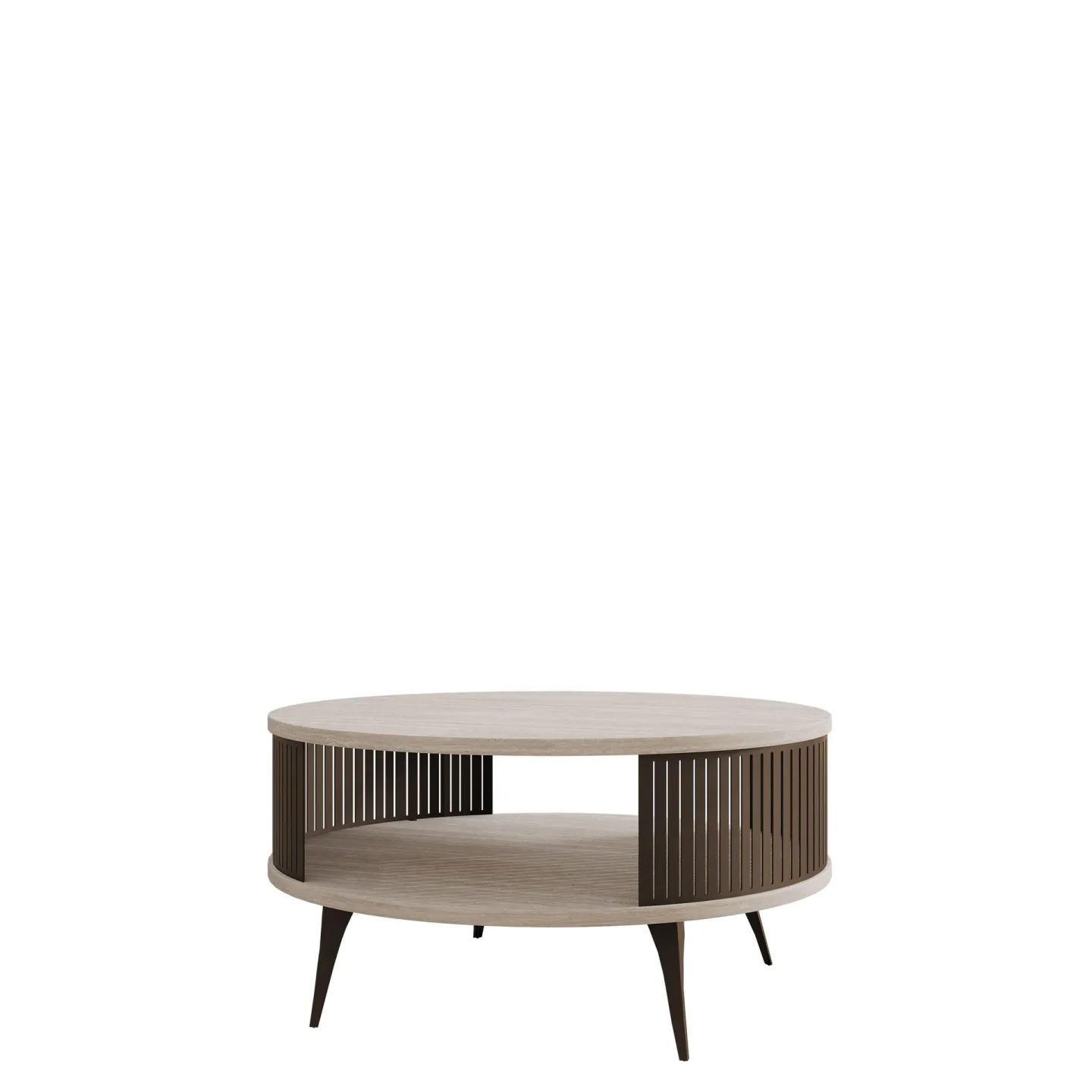 Galia Soffbord 75 cm Rund - Beige|brun