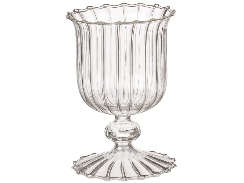 Windlicht KIRBY 9 cm x 13 cm Glas durchsichtig