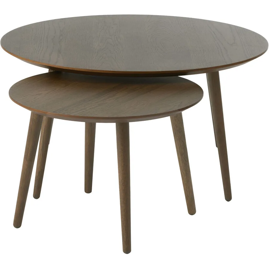 Beistelltisch 2er-Set Arde smoke Holzwerkstoff B 88 T 45 cm