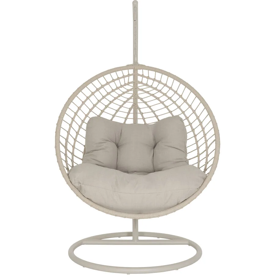 Hängesessel Joela Beige Stahl 114 cm 115 cm