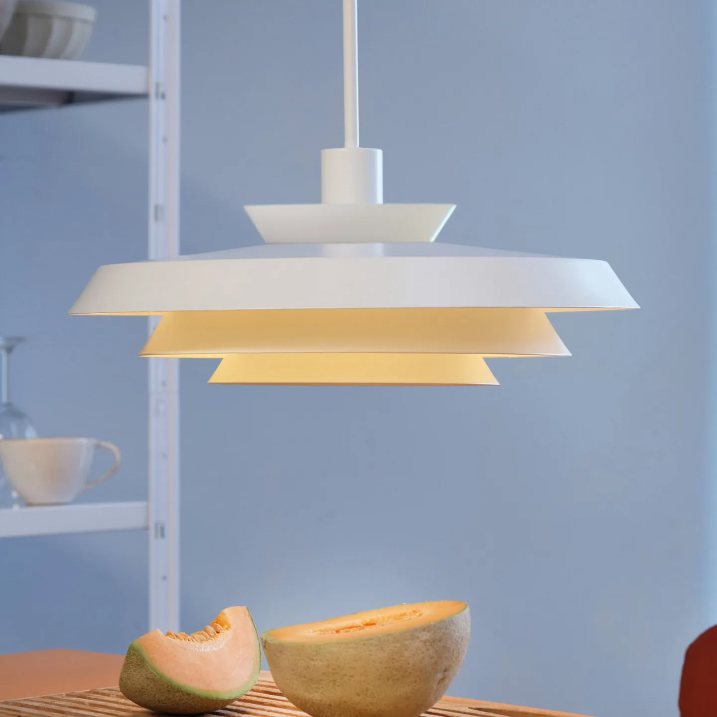 DL44 Pendel White - Dyberg Larsen - Wohnzimmer - Design - Metall - Einflammig