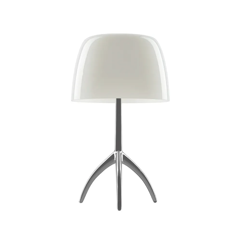 Foscarini Lumiere Grande dimmbare Tischleuchte warmweiß, Aluminium