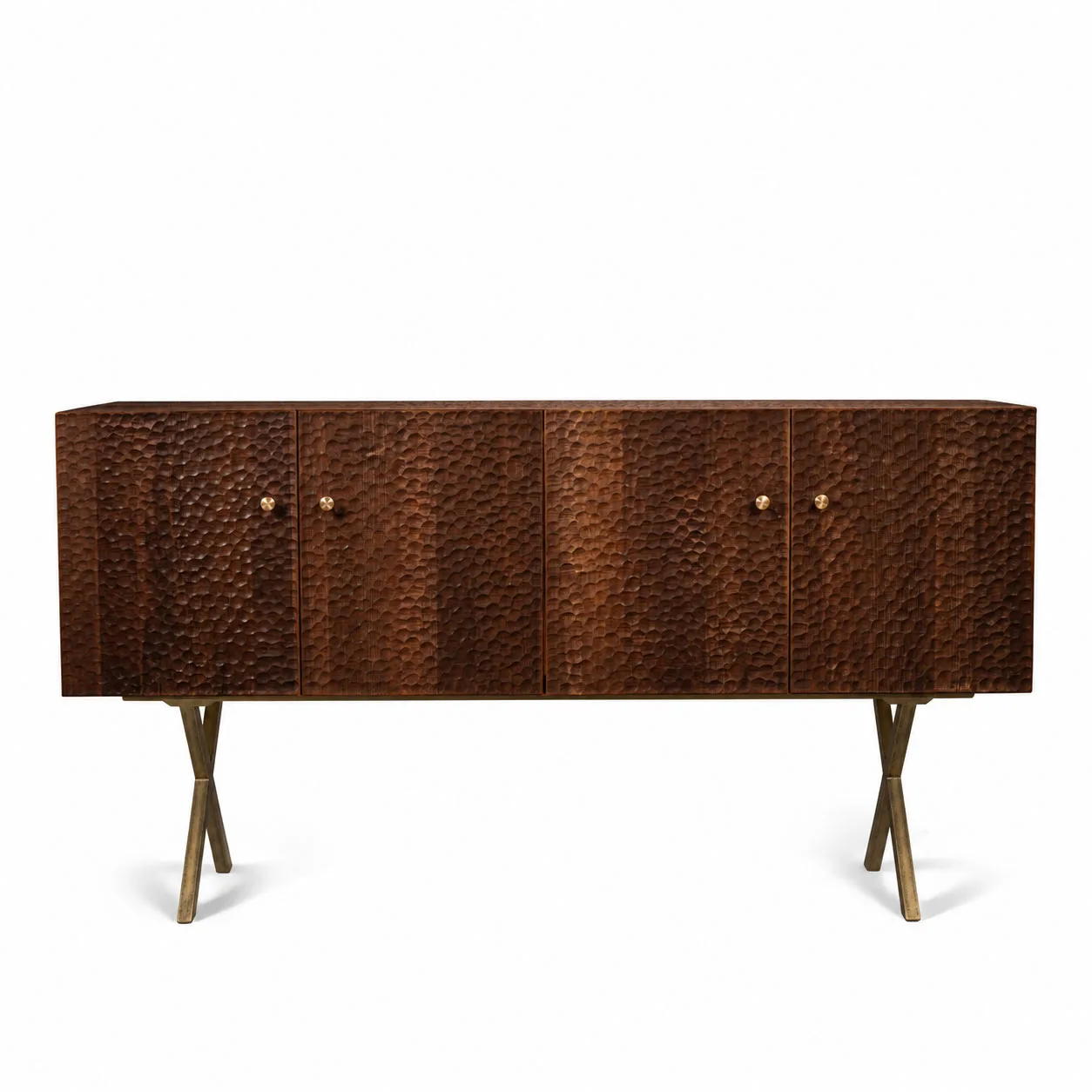 Zanat - Touch sideboard 172 cm brons/oljad valnöt - Skänkar och sideboards - Studioilse - Träfärgad - Trä