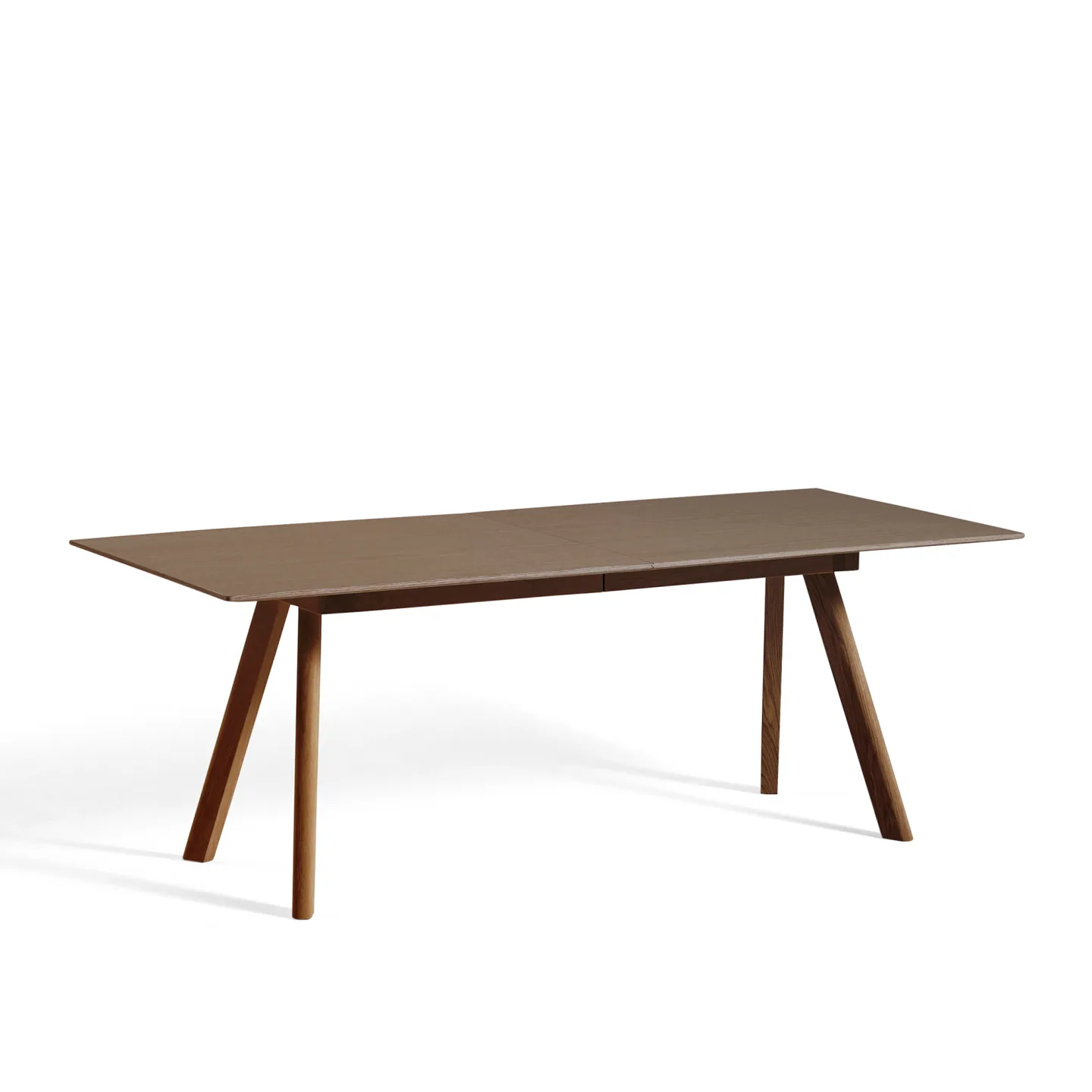 HAY - CPH30 2.0 Extendable Table Lacquered Walnut Frame L200 X W90 X H74 Lacquered Walnut Tabletop Dark Lacquered Edge - Matbord - Ronan & Erwan Bouroullec - Träfärgad - Trä