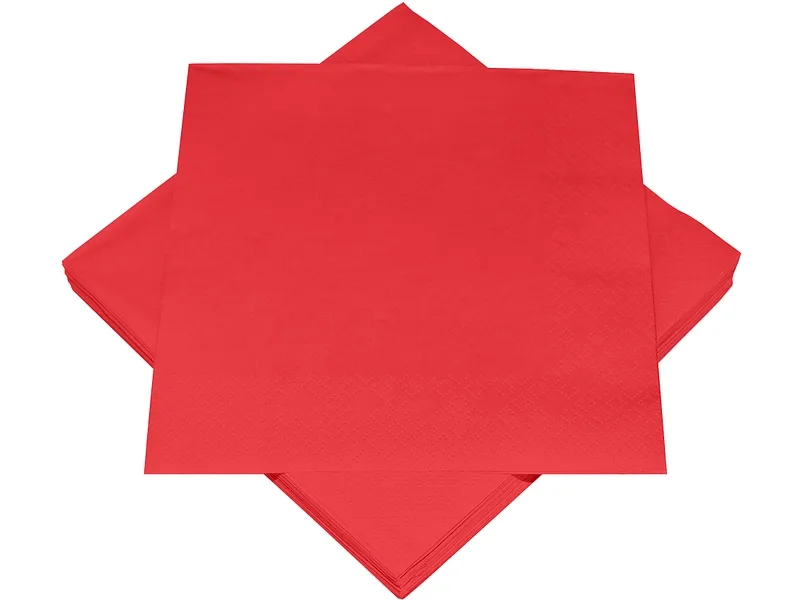 Set 20 Servietten SWAN Papier rot