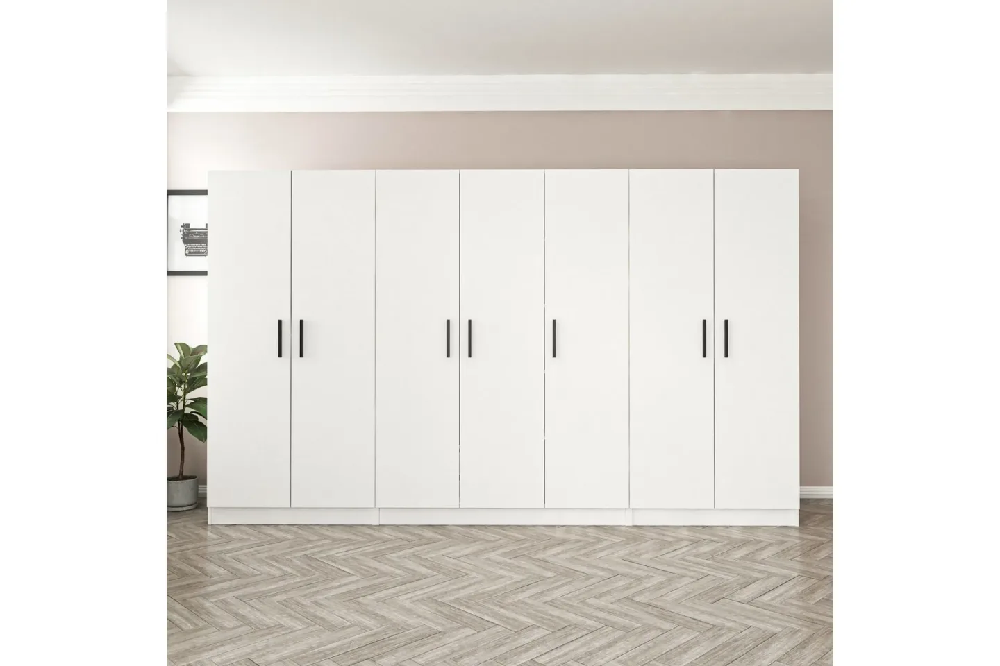 Fruitland Garderob 315 cm - Vit