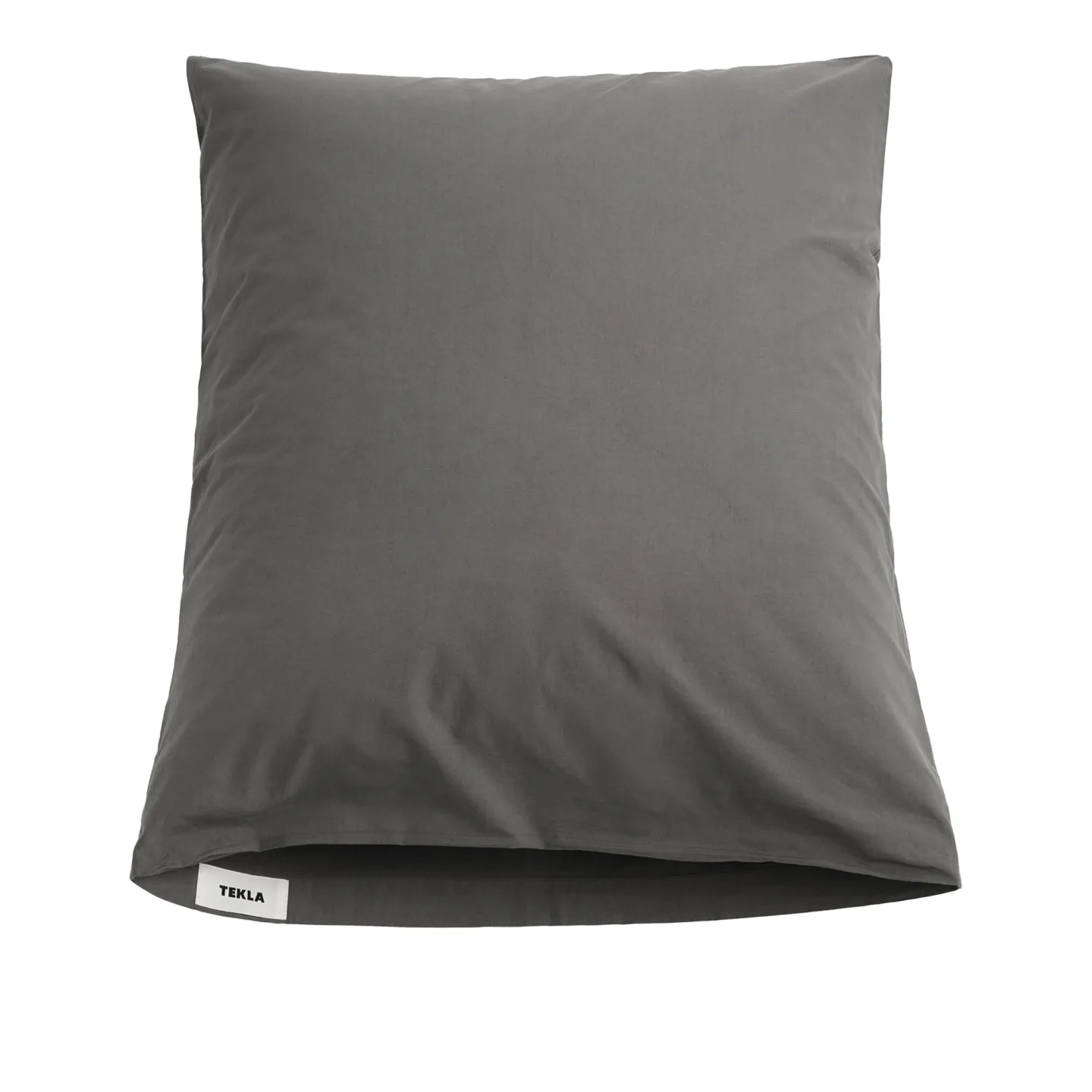 Tekla - Percale Solid Dark Taupe örngott 50 x 60 cm - Örngott