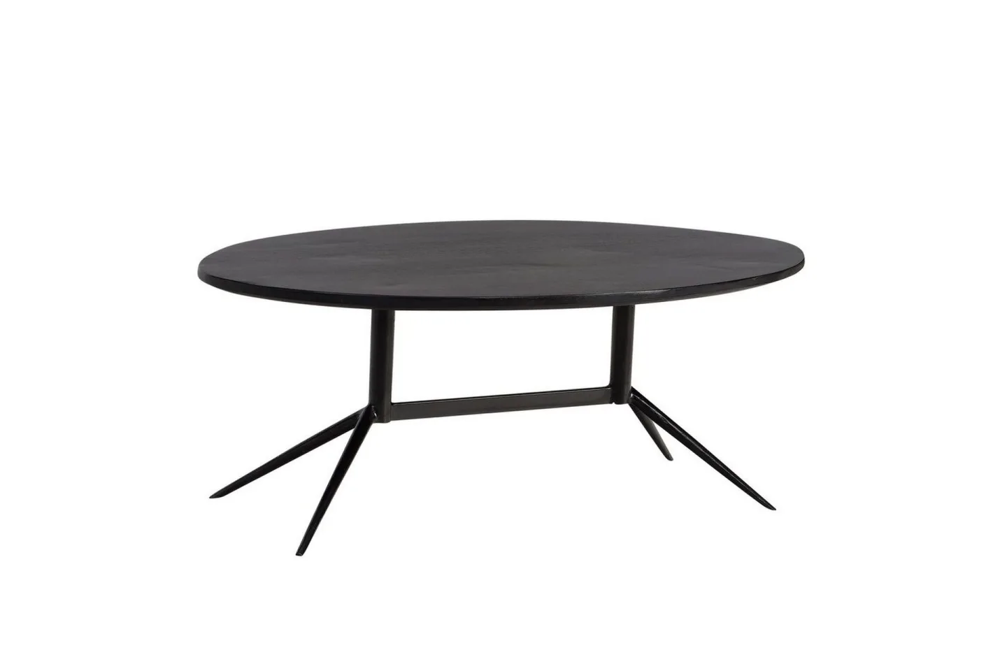 Soffbord Wohnling Massivt trä oval 90 cm modern -