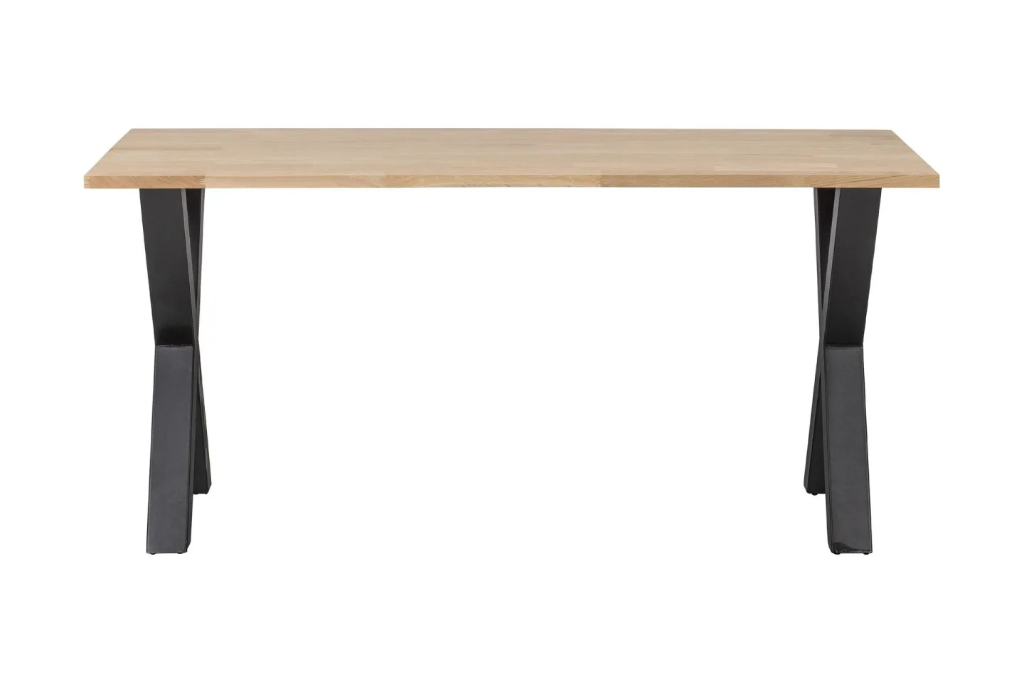 Tablo Matbord X-Formade Ben 180 cm Obehandlat - Ek/Svart