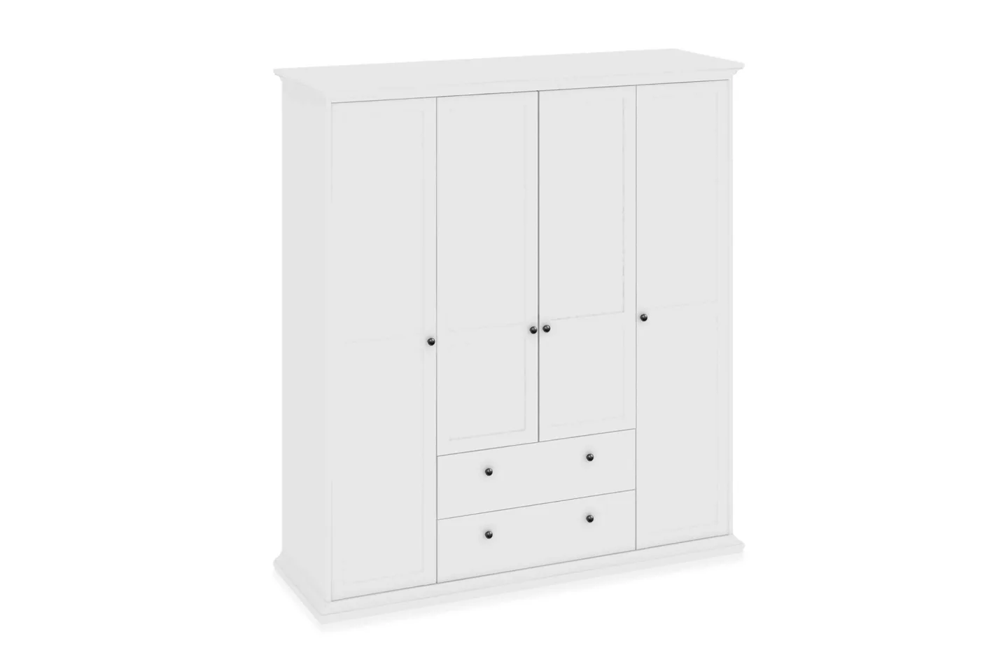 Paris Garderob 181 cm 4 Dörrar 2 Lådor -