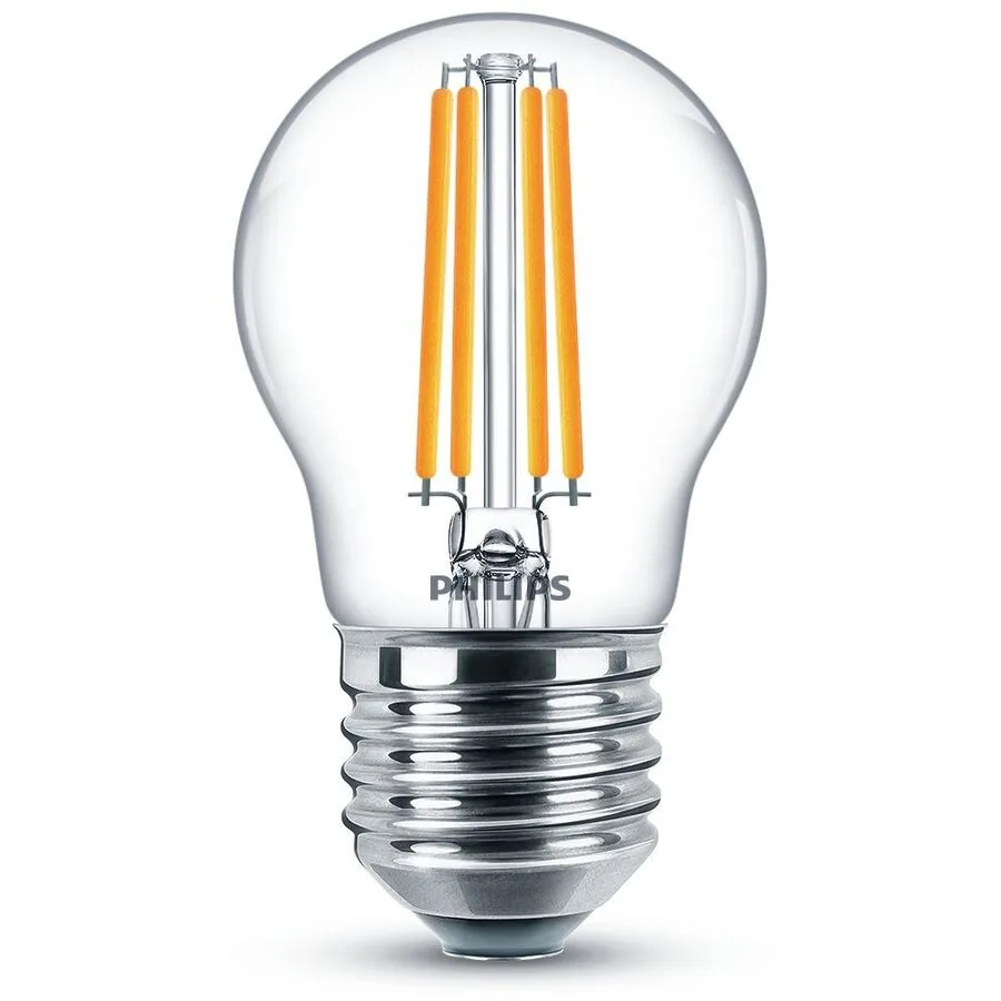 Leuchtmittel Philips Glas E27 6.5 W - Farbe: Transparent - LED - Lichtfarbe: Extra warmweiss - LED Leuchtmittel