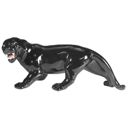 Panter smygande Porslinsdjur 16 cm