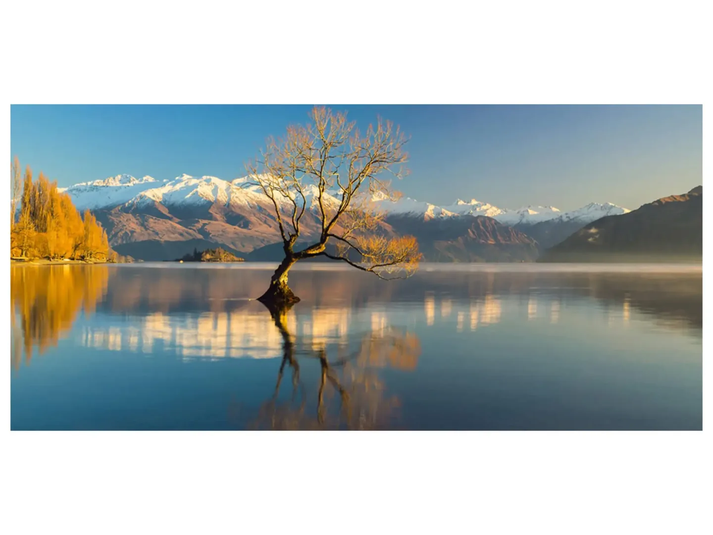 image LAND Digitaldruck auf Glas Bergpanorama mit See | Schubiger Möbel