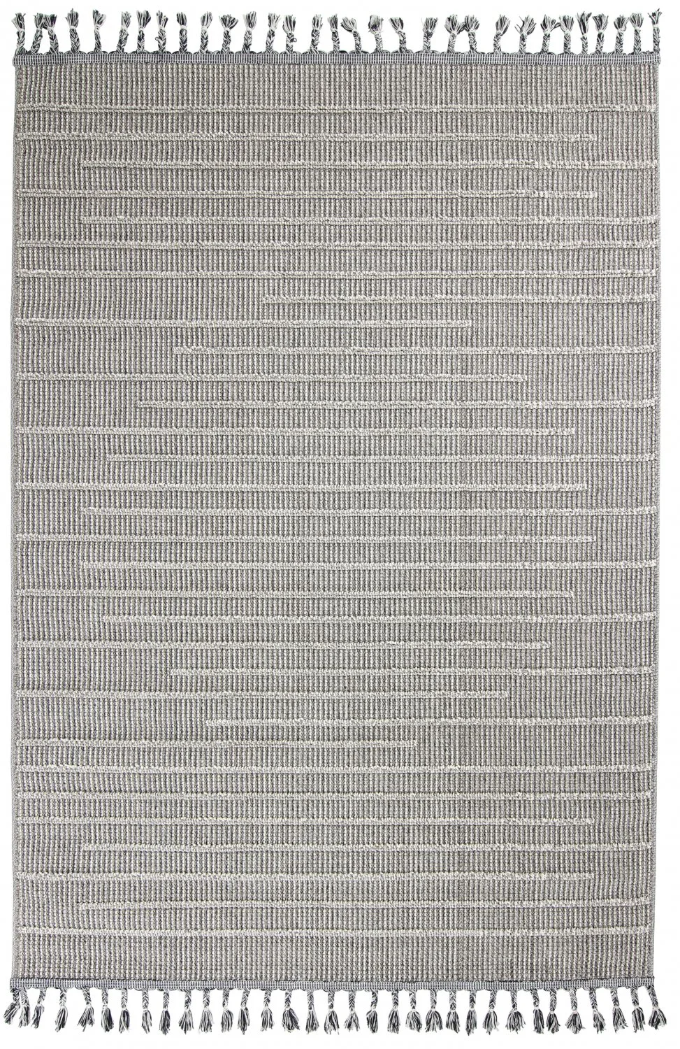 Shaggy - Indoor/Outdoor Indiana (grå) (Størrelse: 200 x 290 cm)