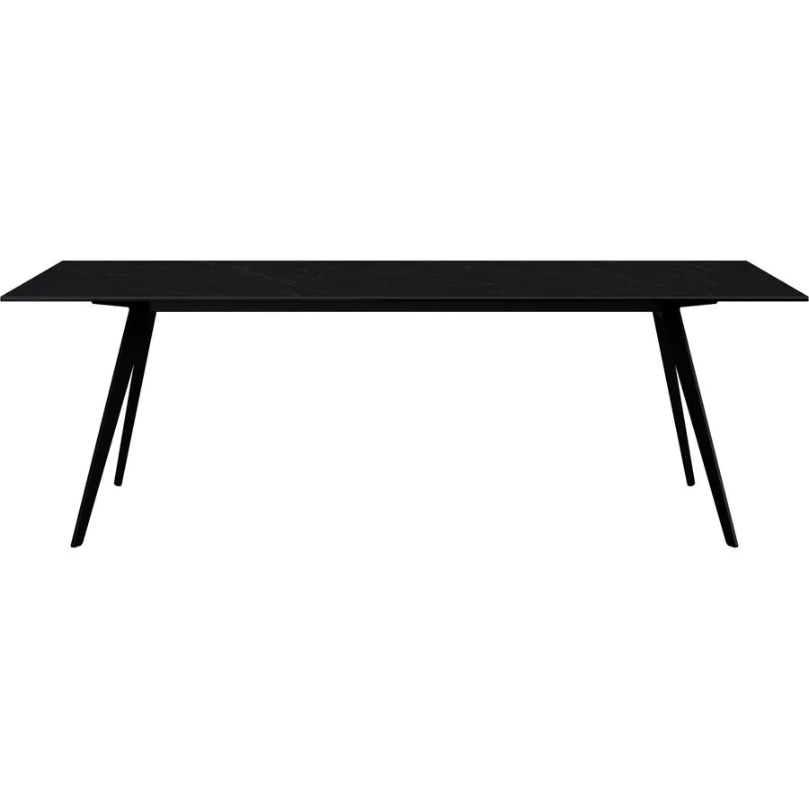 Esstisch Salazar schwarz/bronze Keramik B 100 T 230 cm