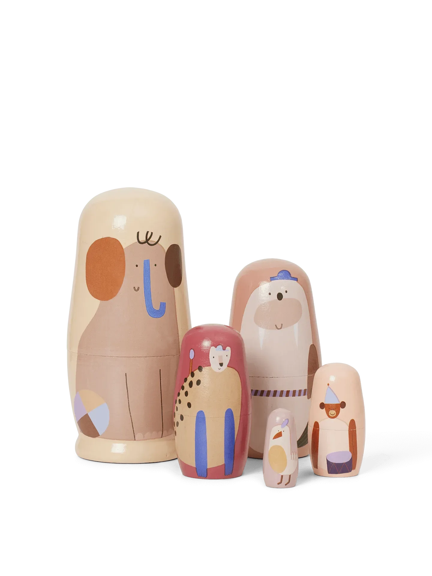 Ferm Living Critter Puppen Ø6,4x14 cm Multi