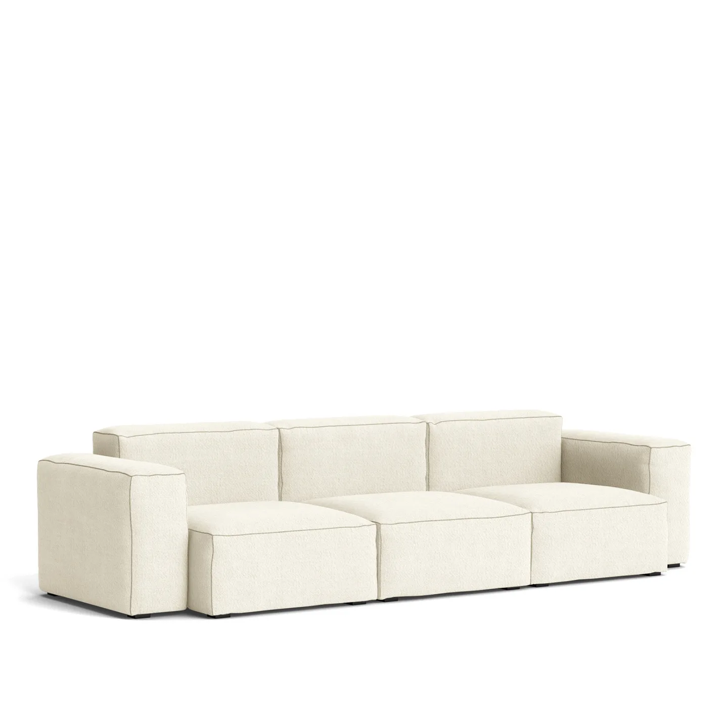 HAY - Mags Soft 3 seater Combination 1 Low Armrest, Flamiber - Cream A05 - Soffor - Vit