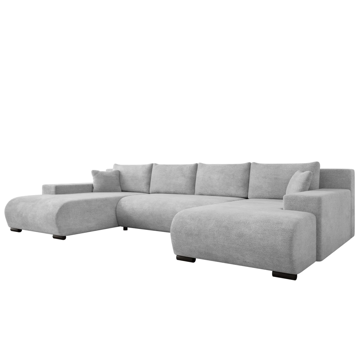 Krysen 4-sits Bäddsoffa med dubbeldivan - grå