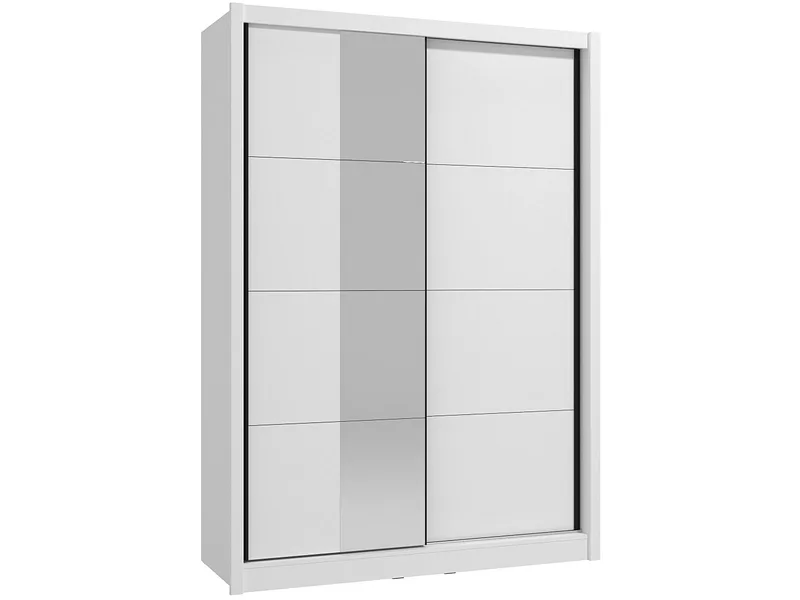 Schwebetürenschrank NANAIMO weiss 2 Türen