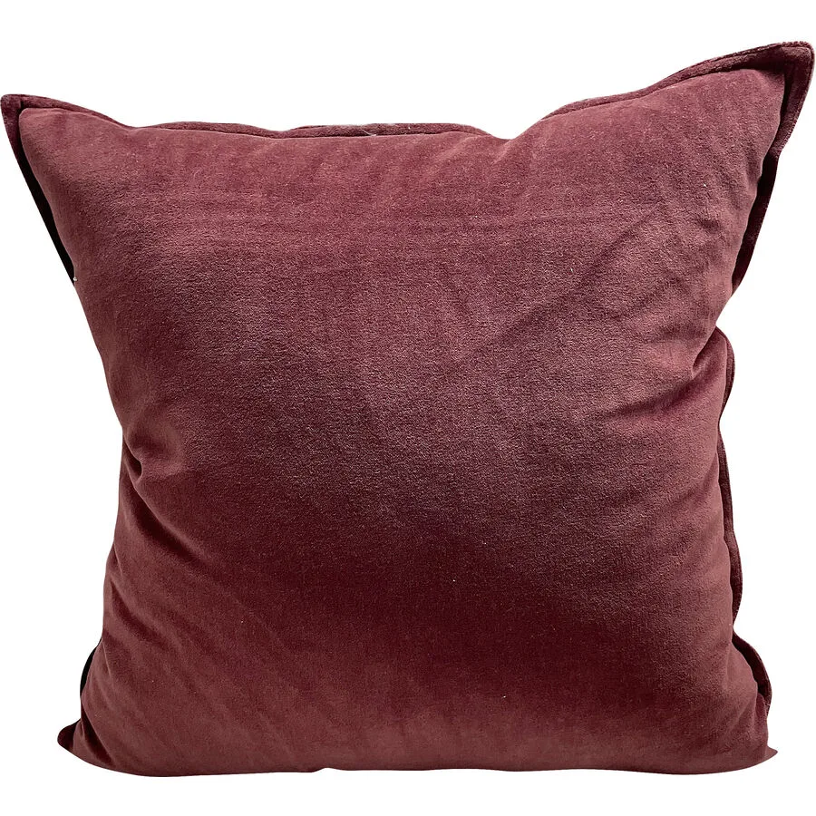 Zierkissen Maren bordeaux Baumwolle B 45 T 45 cm