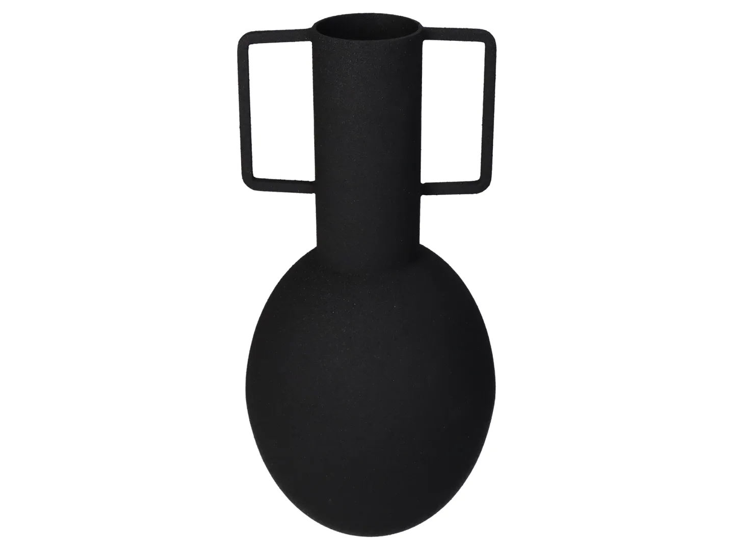 Kersten Vase Metall Schwarz H: 27 cm | Schubiger Möbel
