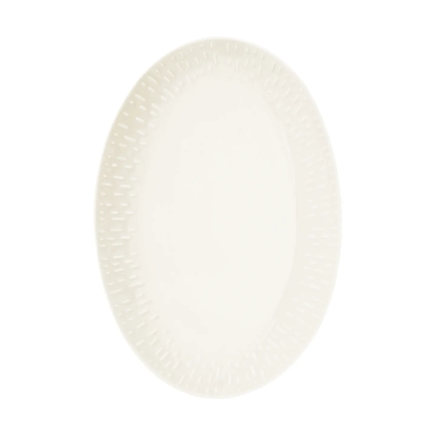 Aida Confetti Ovales Servierplatten-Tablett Vanilla, 25,5×36 cm