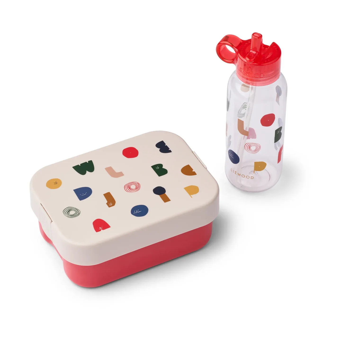 Liewood Chelsey bedruckte Lunchbox Set 2-teilig Characters-Sandy
