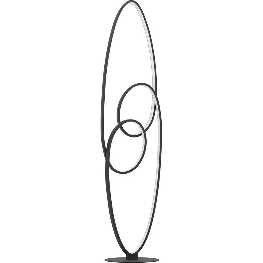 Eglo Stehlampe Gianella Schwarz Aluminium/Stahl 30 cm 120.5 cm - LED - Lichtfarbe: Warmweiss - LED Energiesparlampen