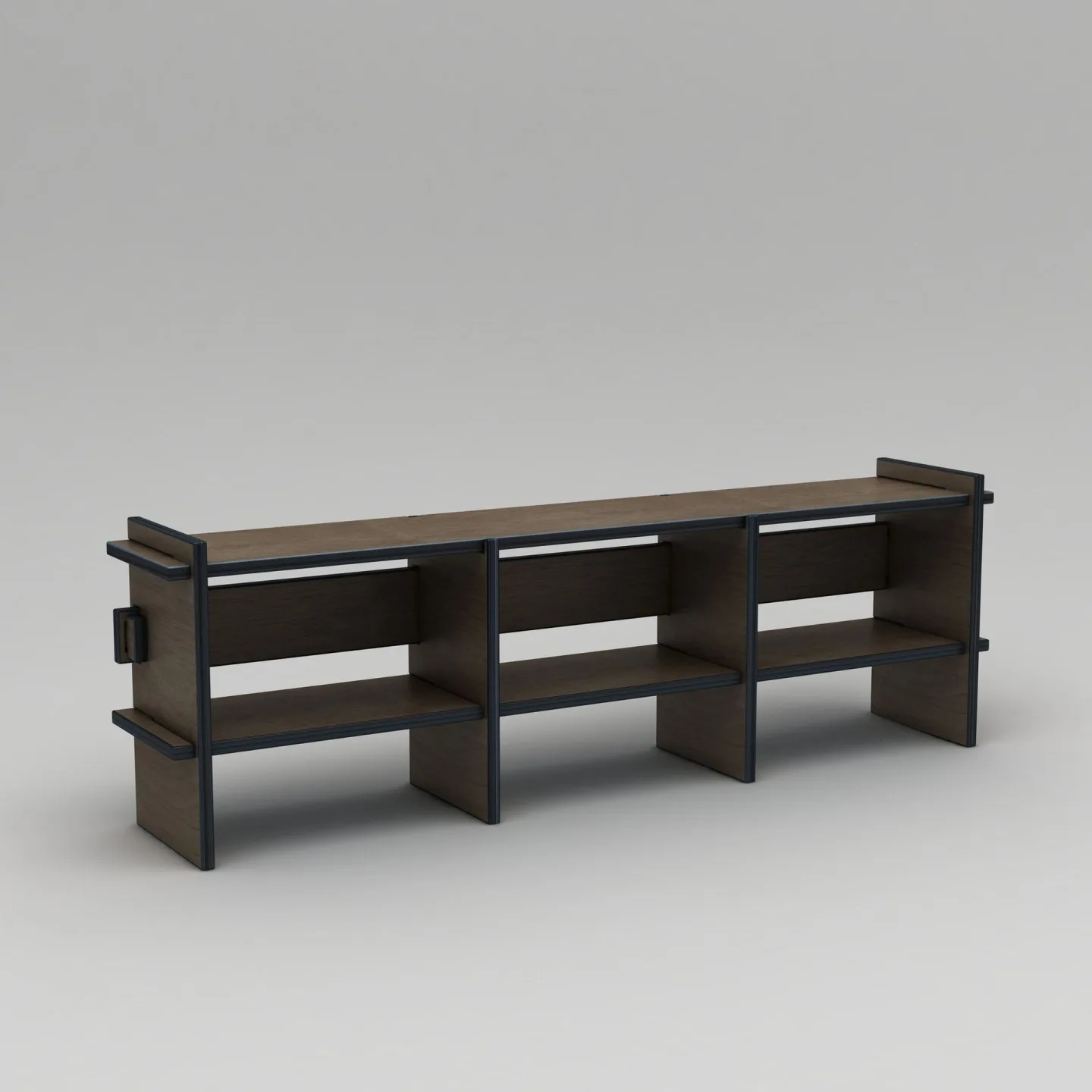 Ropira TV-bänk 220 cm - Valnöt