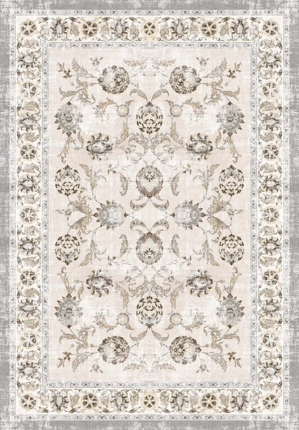 Wilton-teppe - Adeleine (beige) (Størrelse: 160 x 230 cm)