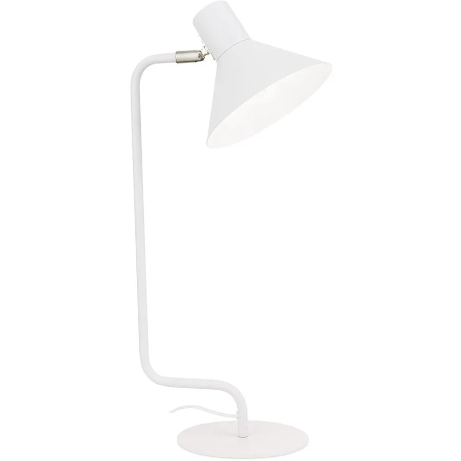 Tischlampe Viktoria Weiss Stahl 17.5 cm 51 cm