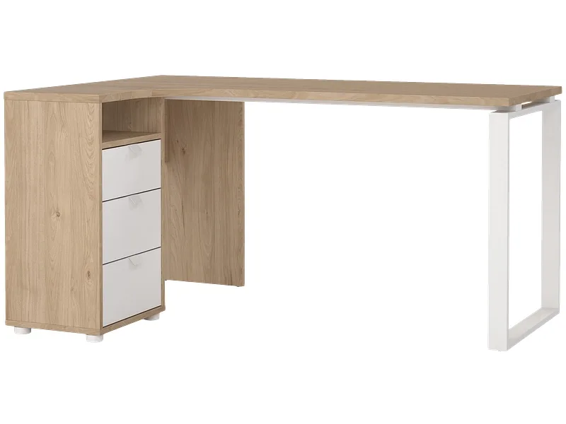 Eckschreibtisch HOME-OFFICE 99.6x150x75.6cm weiss