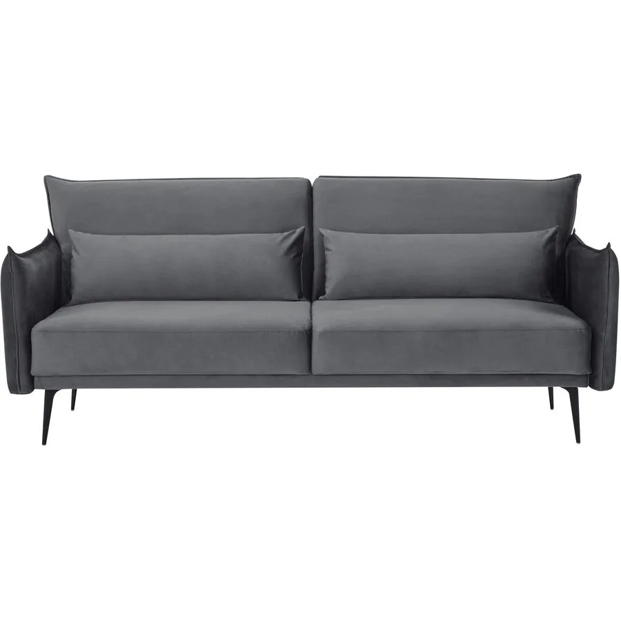Sofa Alves Samt dunkelgrau B 207 T 86 cm