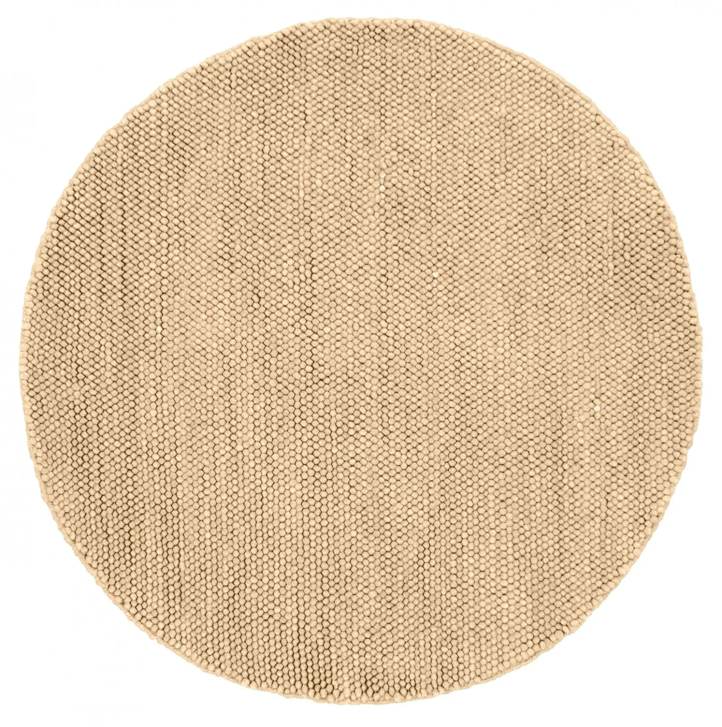 Runde tepper - Avafors Wool Bubble (sand) (Størrelse: Ø 160 cm)
