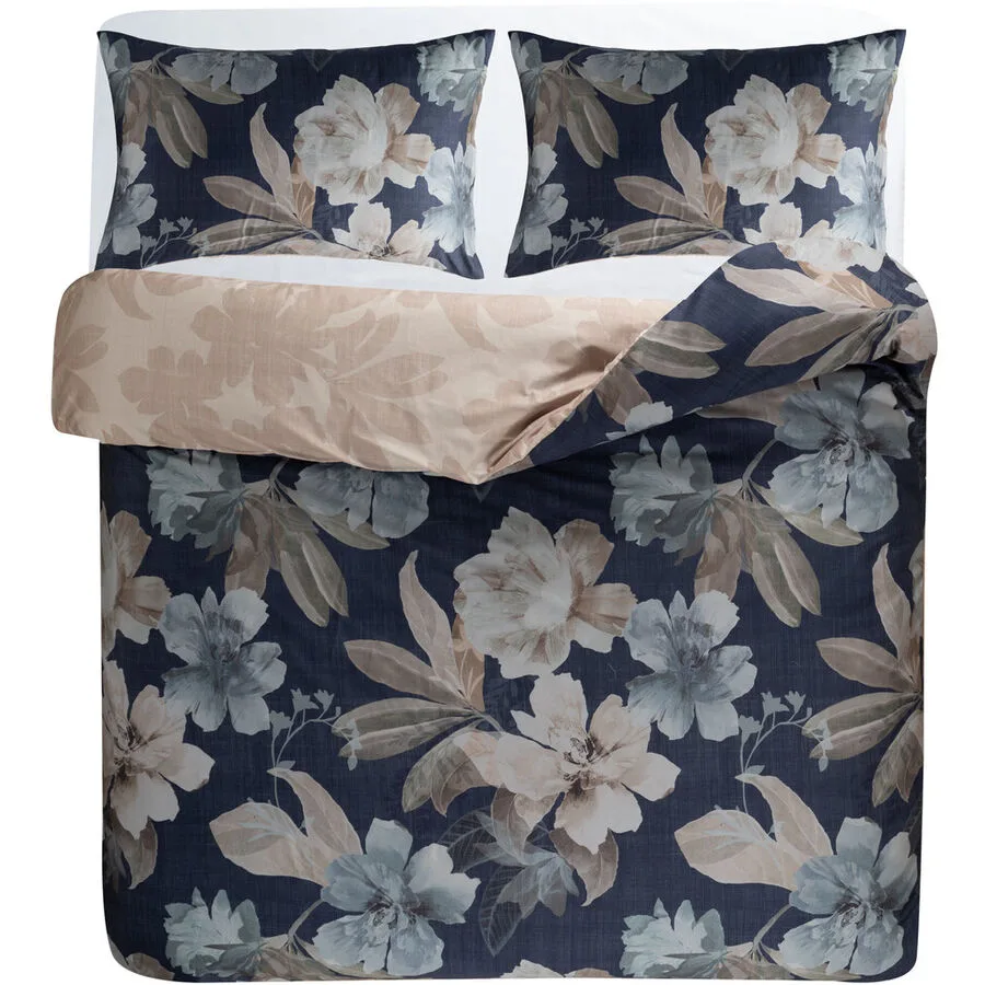 KAS Kissenbezug Reine Blau Baumwolle 65 cm 65 cm - Farbe: navy blau