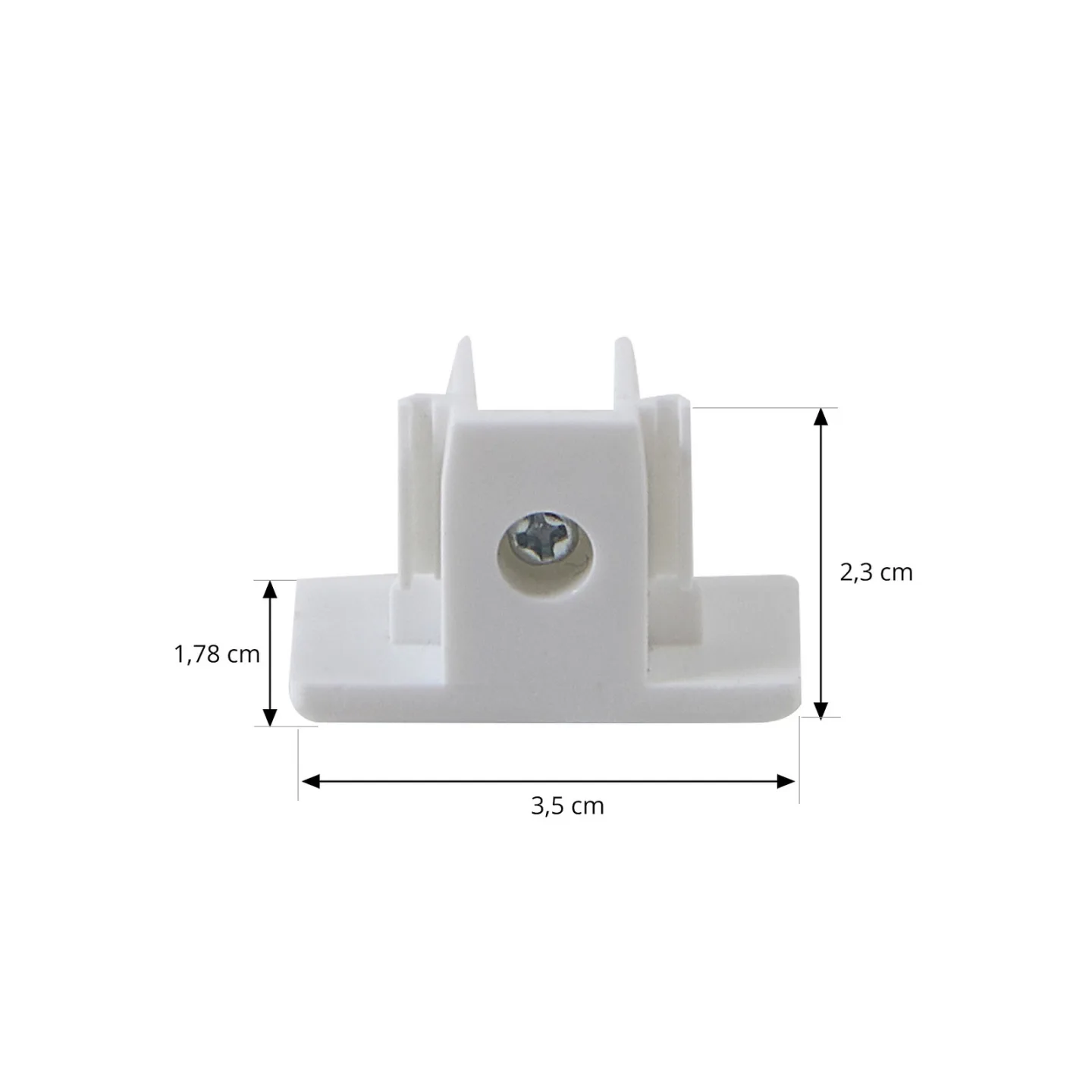 Linaro Track Endestykke Hvid - Lindby - Plastik