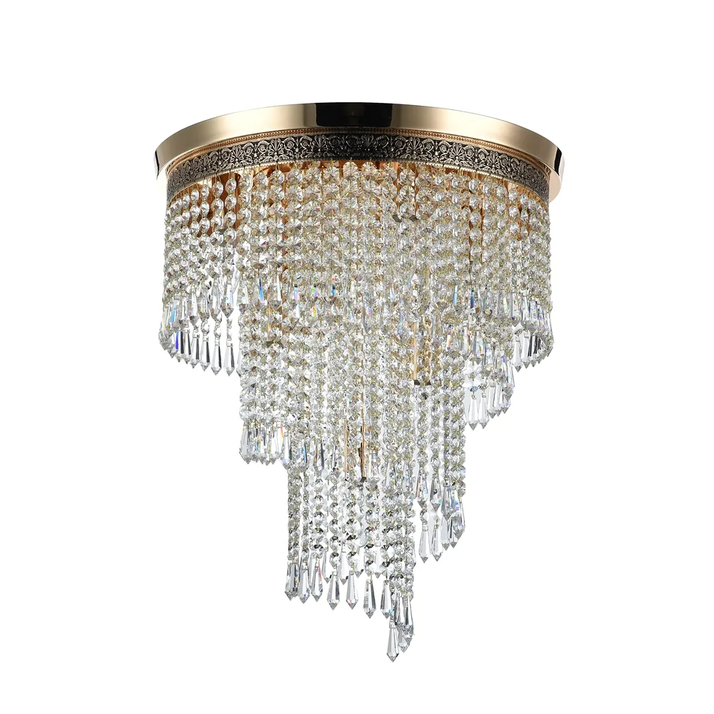 Maytoni - Cascade Ø42 - Kristallkrona - Guld