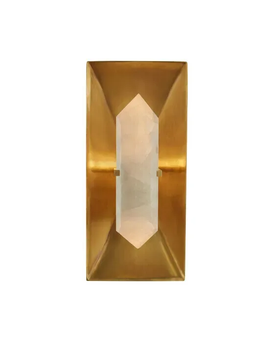 Halcyon Rectangle Sconce Antique Brass