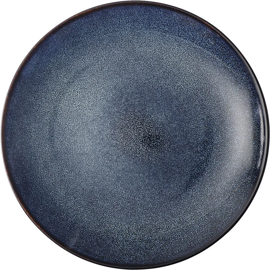Teller flach Night Sky Schwarz Porzellan 23 cm