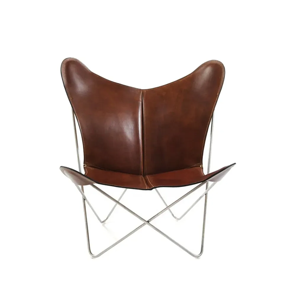 OX Denmarq Trifolium Fledermaussessel Leder cognac