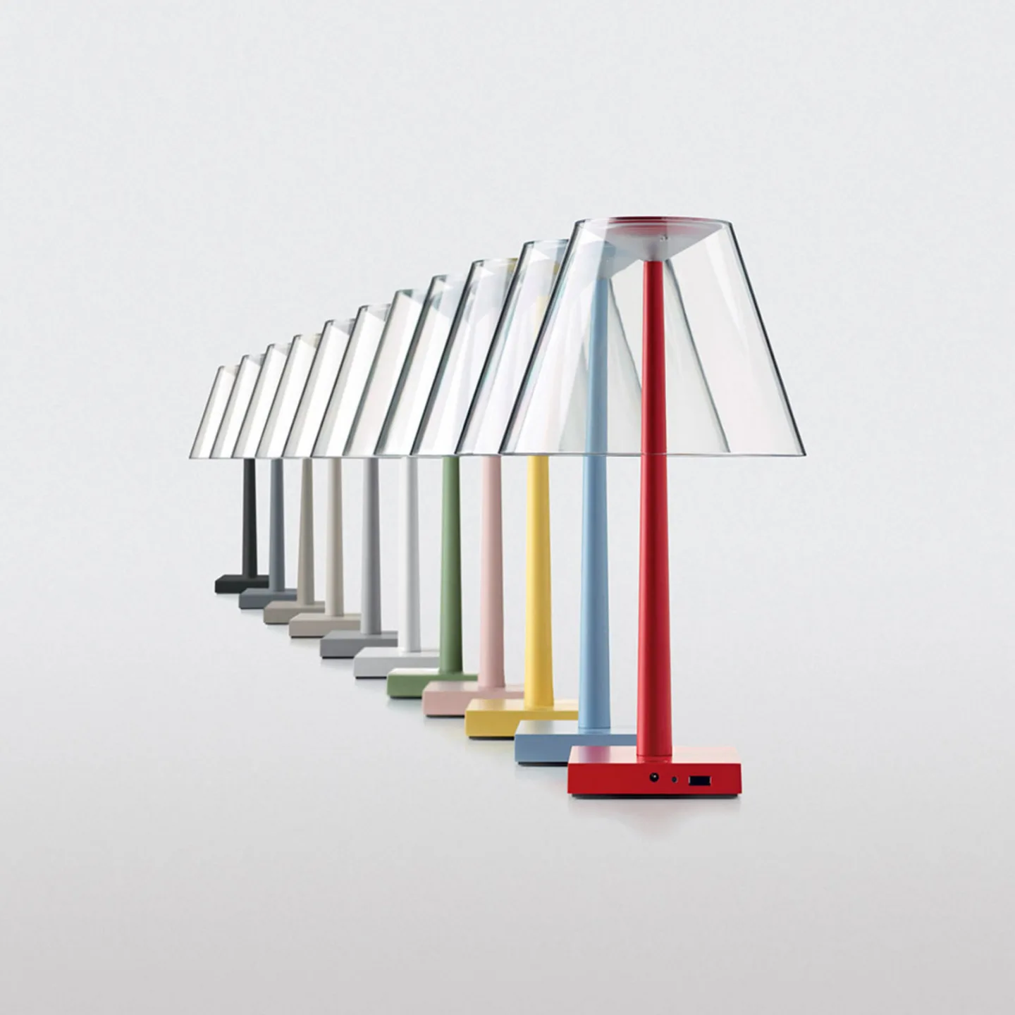 Dina+ Portable Tischleuchte Red - Rotaliana - Wohnzimmer - Design - Metall - Mit Schirm