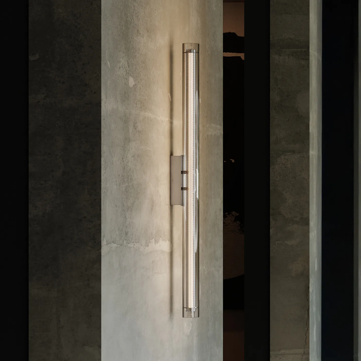 Frame LED-Wandlampe, 100 cm, chrom, dim. - 101 Copenhagen - Flurbereich - Design - Aluminium - Einflammig